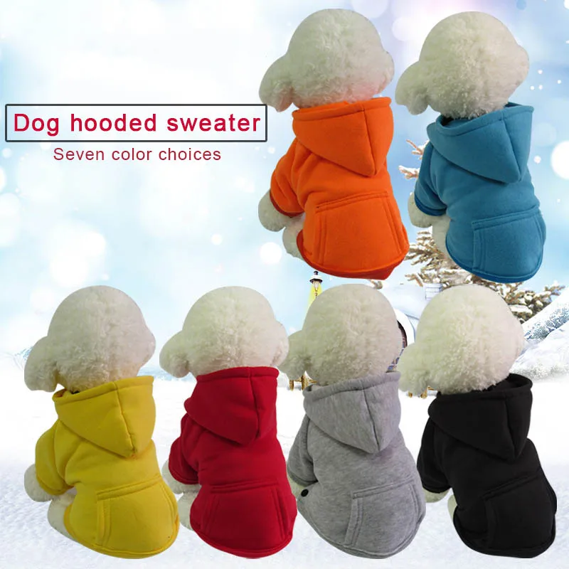 

Newly 1 Pcs Pet Dog Puppy Clothes Sweatshirt Hoodie Warm Clothing Fashion For Autumn Winter