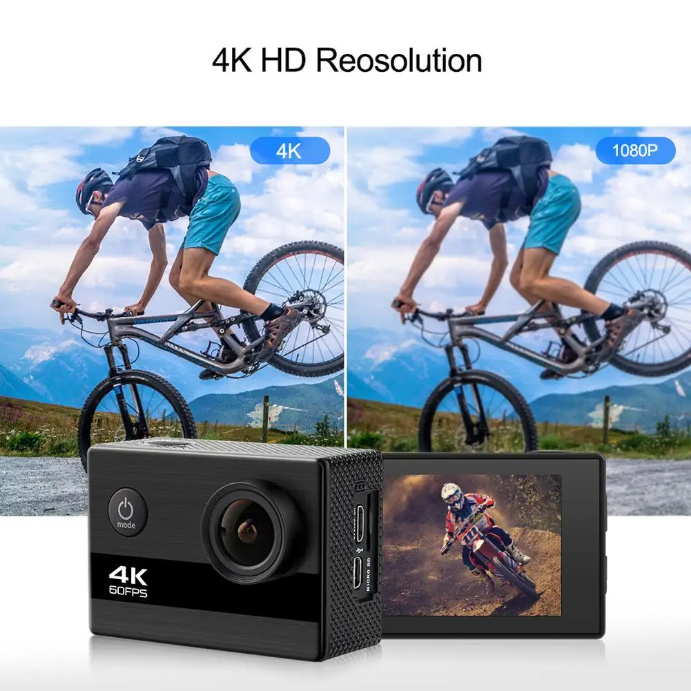  Q40C 4K Ultra HD Motion Camera Portable Versatile Action Camera 100FT Waterproof WiFi HD Sports Cam