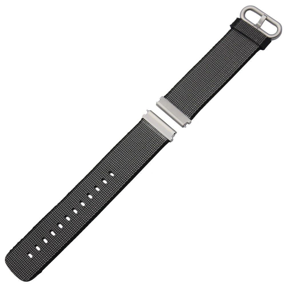 Ремешок нейлоновый быстросъемный 22 мм для часов Pebble Time Gear 2 Neo Live Moto 360 46 Fossil Q Founder