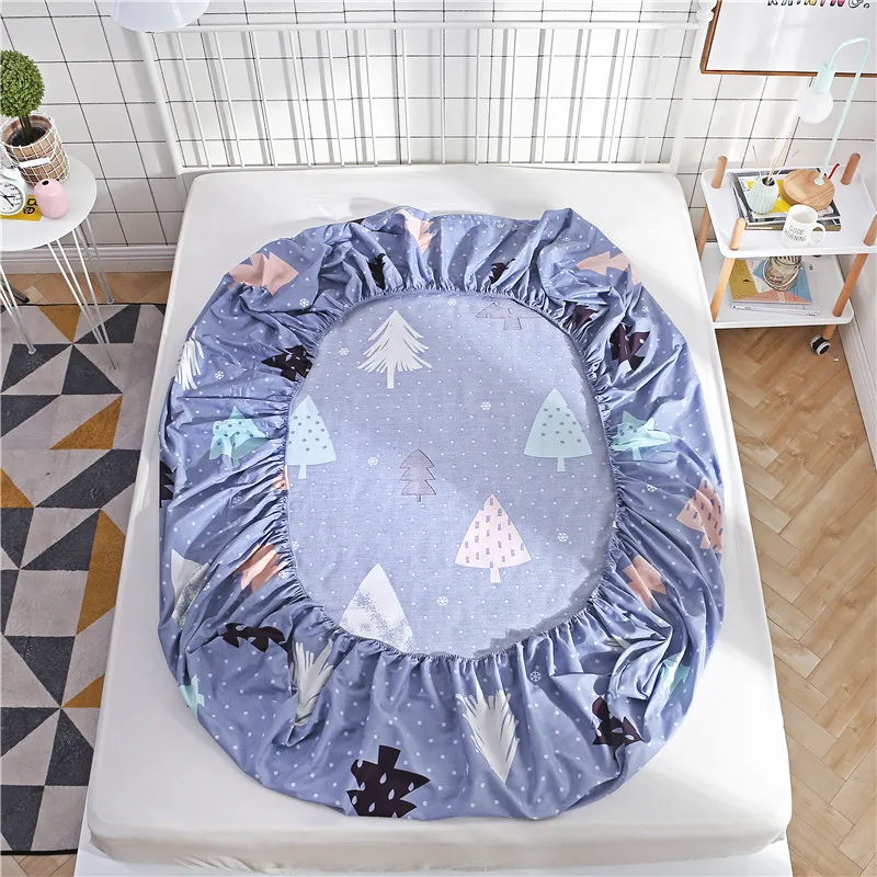 Nordic-Style-Bed-Sheets-with-Pillow-Case-Twin-Queen-Fitted-Sheet-Single-Double-Bed-Sheet-with-Elastic-Band-Cotton-Mattress-Cover-4
