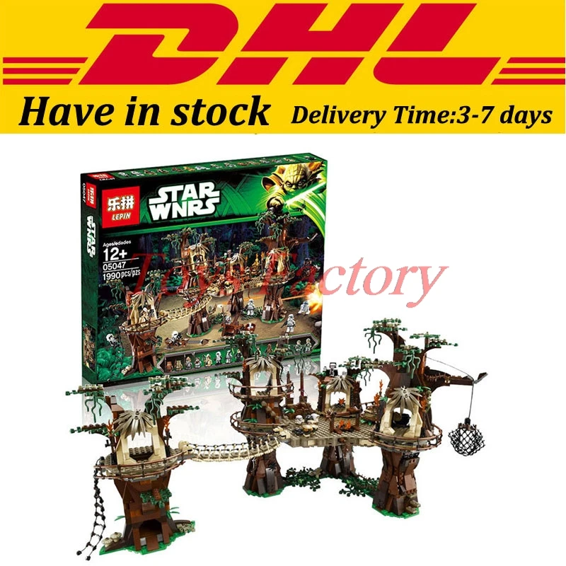 

2016 New LEPIN 05047 1990Pcs Star Wars Ewok Village Model Building Kits Minifigure Blocks Bricks Compatible Children Toy 10236