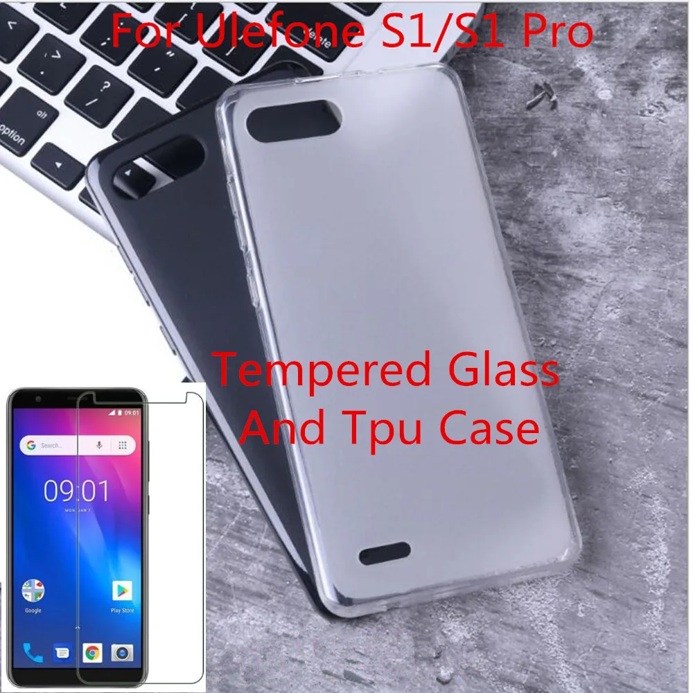 Для Ulefone S1 защитная пленка из закаленного стекла класса люкс мягкий ТПУ чехол для телефона с закаленным стеклом для Ulefone S1 Pro