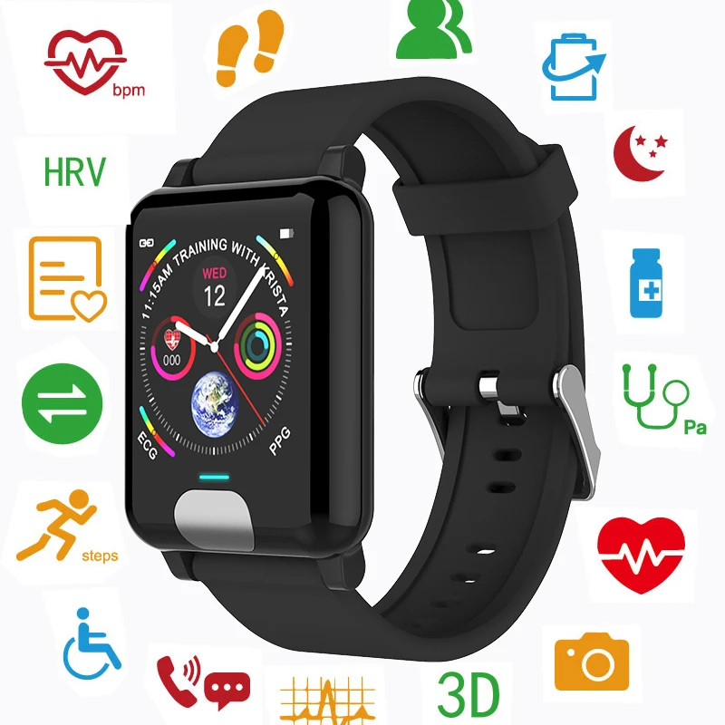 ЭКГ smart band SMART умные спортивные часы фитнес-трекер Браслет артериального давления