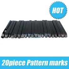 Серебряные ювелирные изделия 20 штук декоративного узора резные цветы долото золото ремесленник инструмент 20/набор