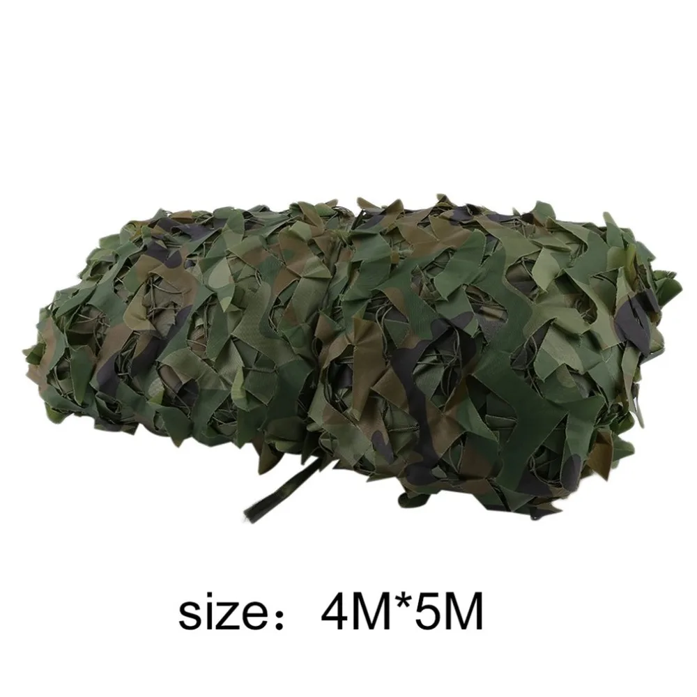 4X5 м большой размер камуфляжная сетка для джунглей Пляжная палатка охота, кемпинг, военная камуфляжная сетчатый солнцезащитный крем