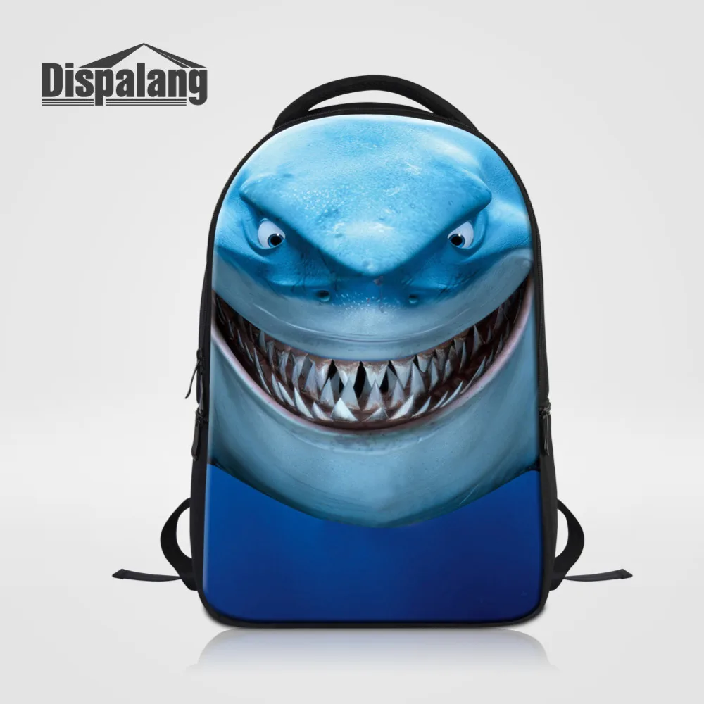 -sea animal printing laptop backpack