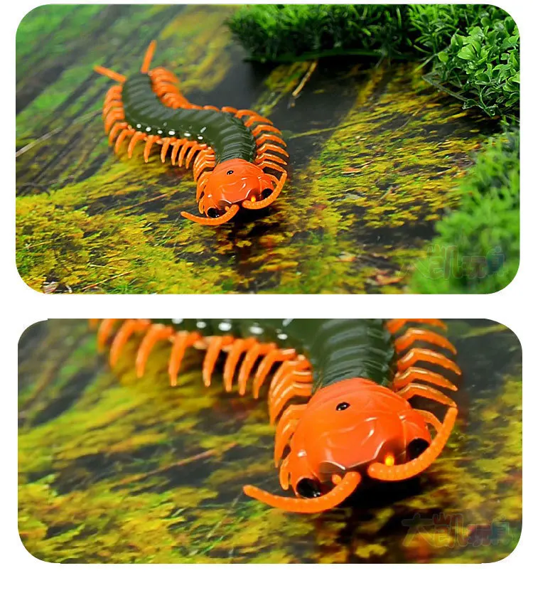 

Very Cool Remote Control simulation Giant IR Scolopendra Halloween Simulation centipede Tricky Scary Toy Prank Gift Model