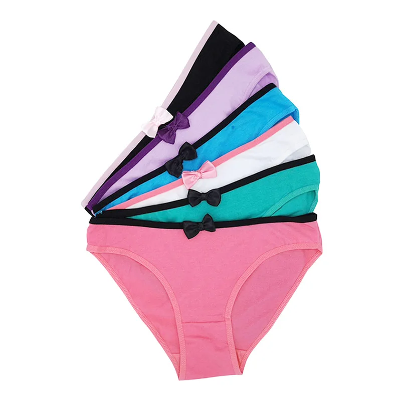 Eraeye Free Shipping 5pcslot Womens Cotton Panties Girl Brief 