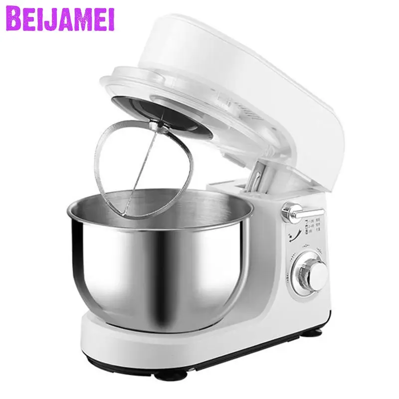 BEIJAMEI New 5 speed Kitchen Food Stand Mixer Cream Egg Whisk Blender