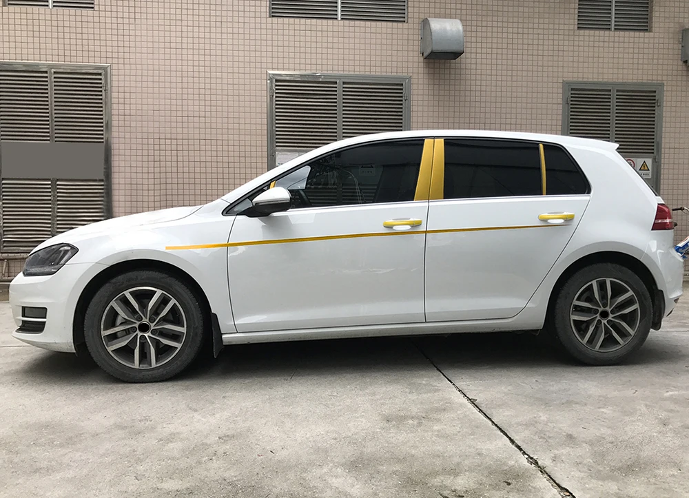 Наклейки на передний и задний бампер из углеродного волокна для Volkswagen VW Golf 7 MK7|car