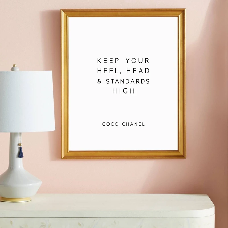 Fashion Quotes Canvas Art Prints Home Decor