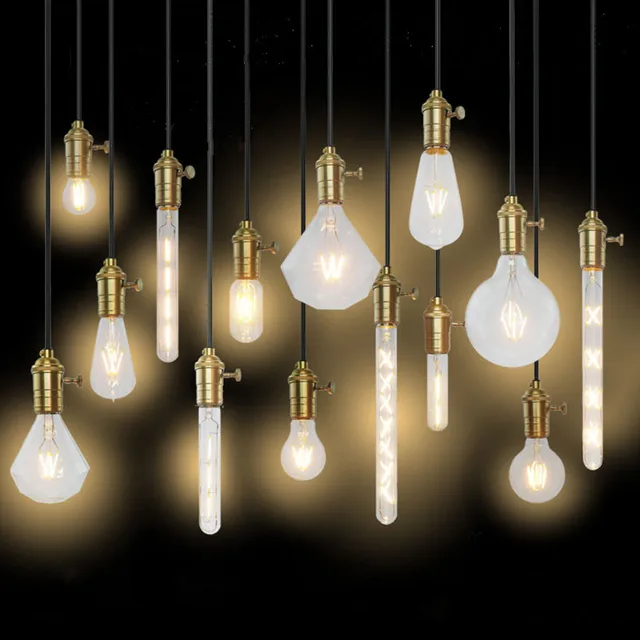 Edison Socket Bulb E27 E14 Imitation Tungsten Wire Transpa Edison Socket Bulb E27 E14 Imitation Tungsten Wire Transpa Light Led Bulbs Retro