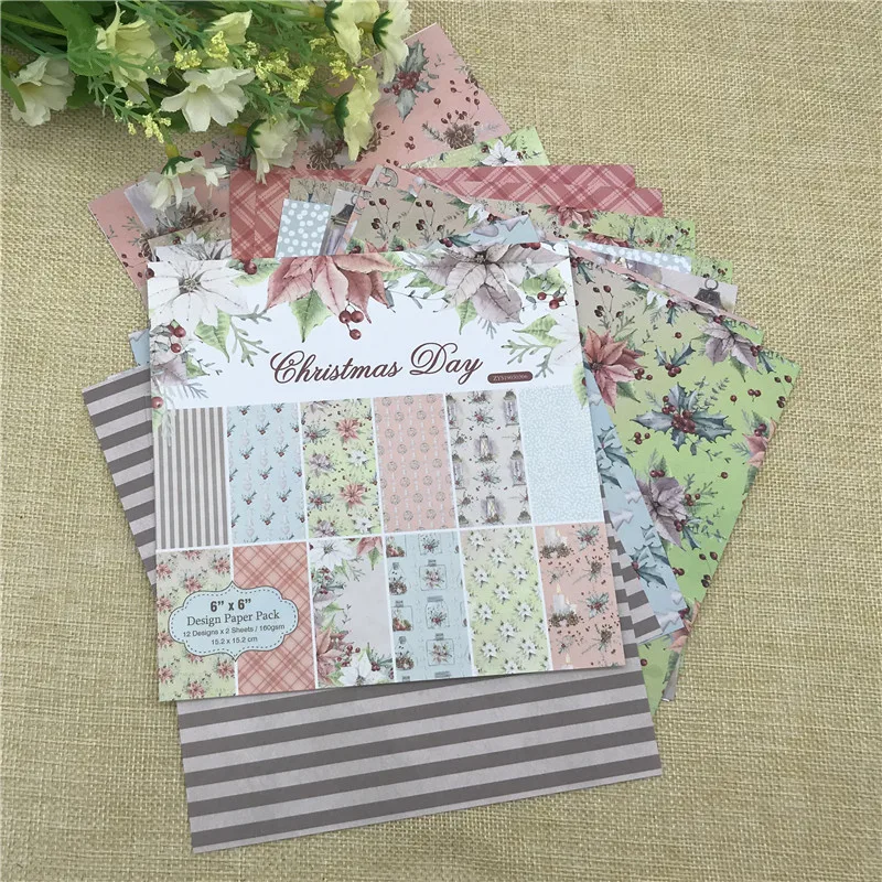 

6"X6"The flowers patterned paper Scrapbooking paper pack handmade craft paper craft Background pad