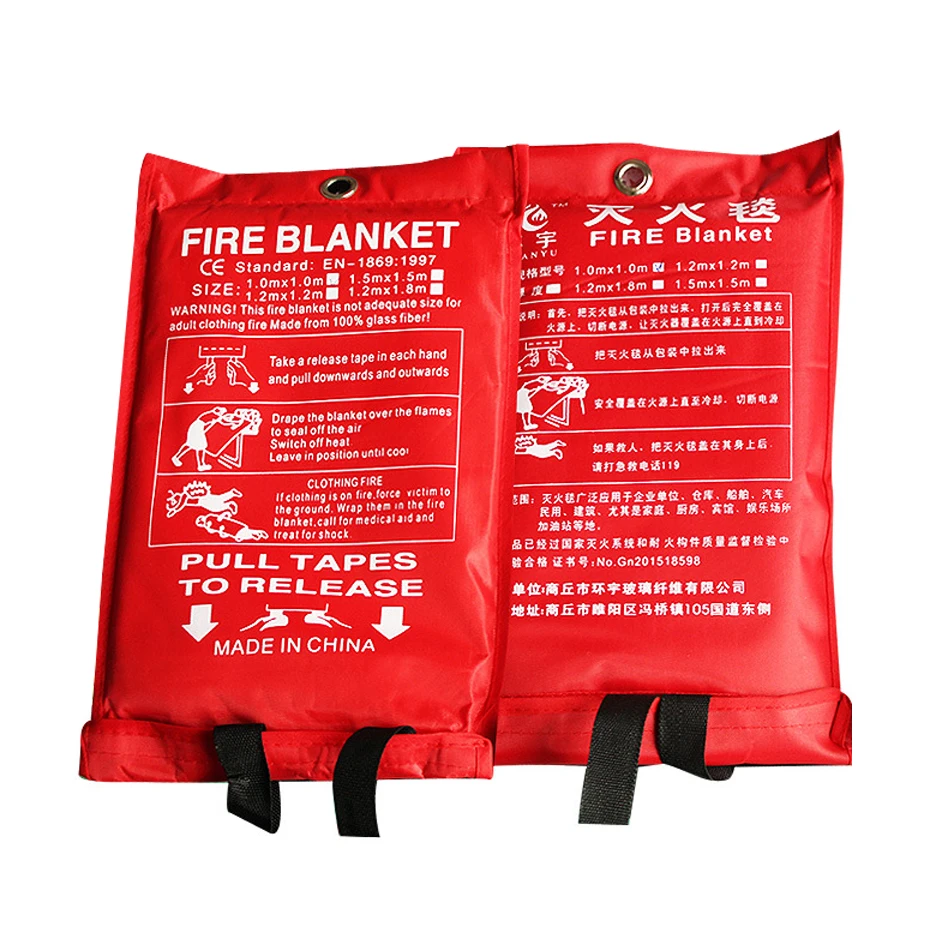 

Fire Alarm Emergency Kit Fire resistant Blanket Survival Fighting Fire Proof Cover Shelter Safety Protector Extinguishers Tent
