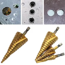 На возраст от 4 до 12 лет/20/32mm HSS Сталь Сверло HSS спираль с канавкой в центре карбида вольфрама с покрытием Алюминий Титан шарошечное буровое долото с резьбовой головкой, с алмазным напылением для дыропробивной пресс