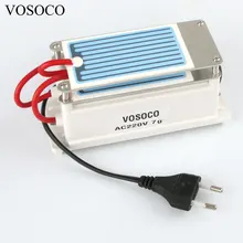 Портативный генератора озона 7 Гц/ч долгий срок службы озонатор воздуха воды очиститель стерилизатор озона для обработки дополнение к формальдегида 55 W 220 V