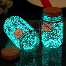 Флуоресцентный светится в темноте 10 г светящиеся зерна песок вечерние DIY яркая краска звезда желая бутылка флуоресцентные частицы детские игрушки