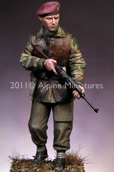 1/16 WW2 British S.A.S. Спецназ с 2 разными головами фигурка солдатиков из смолы военная