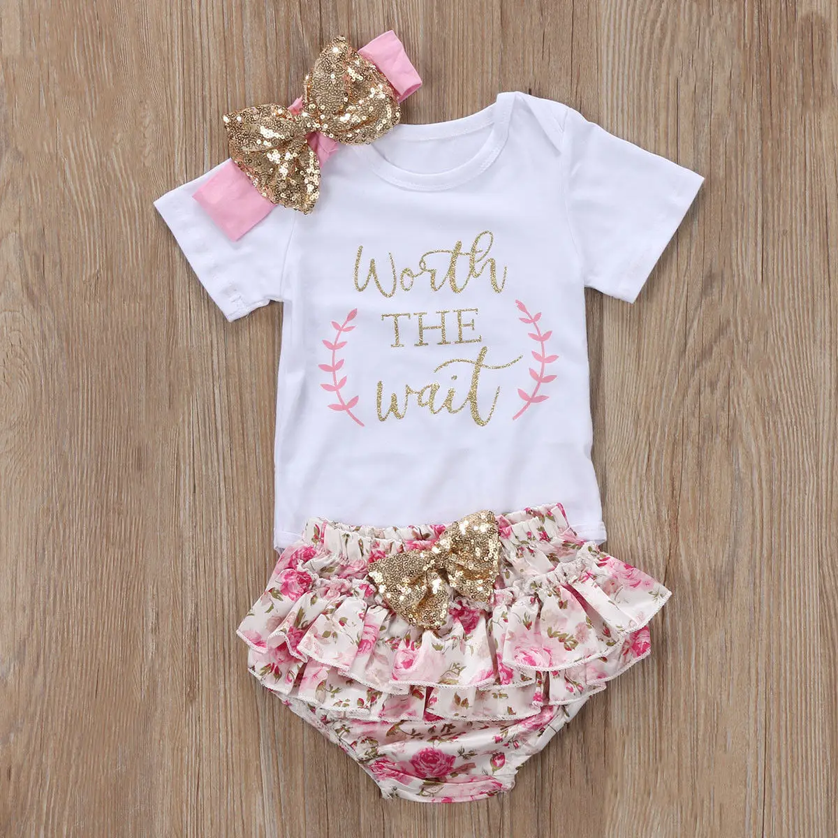 Pudcoco/комплект для девочек от 0 до 24 месяцев, комбинезон с цветочным рисунком для новорожденных девочек+ шорты-пачки, штаны, комплект одежды