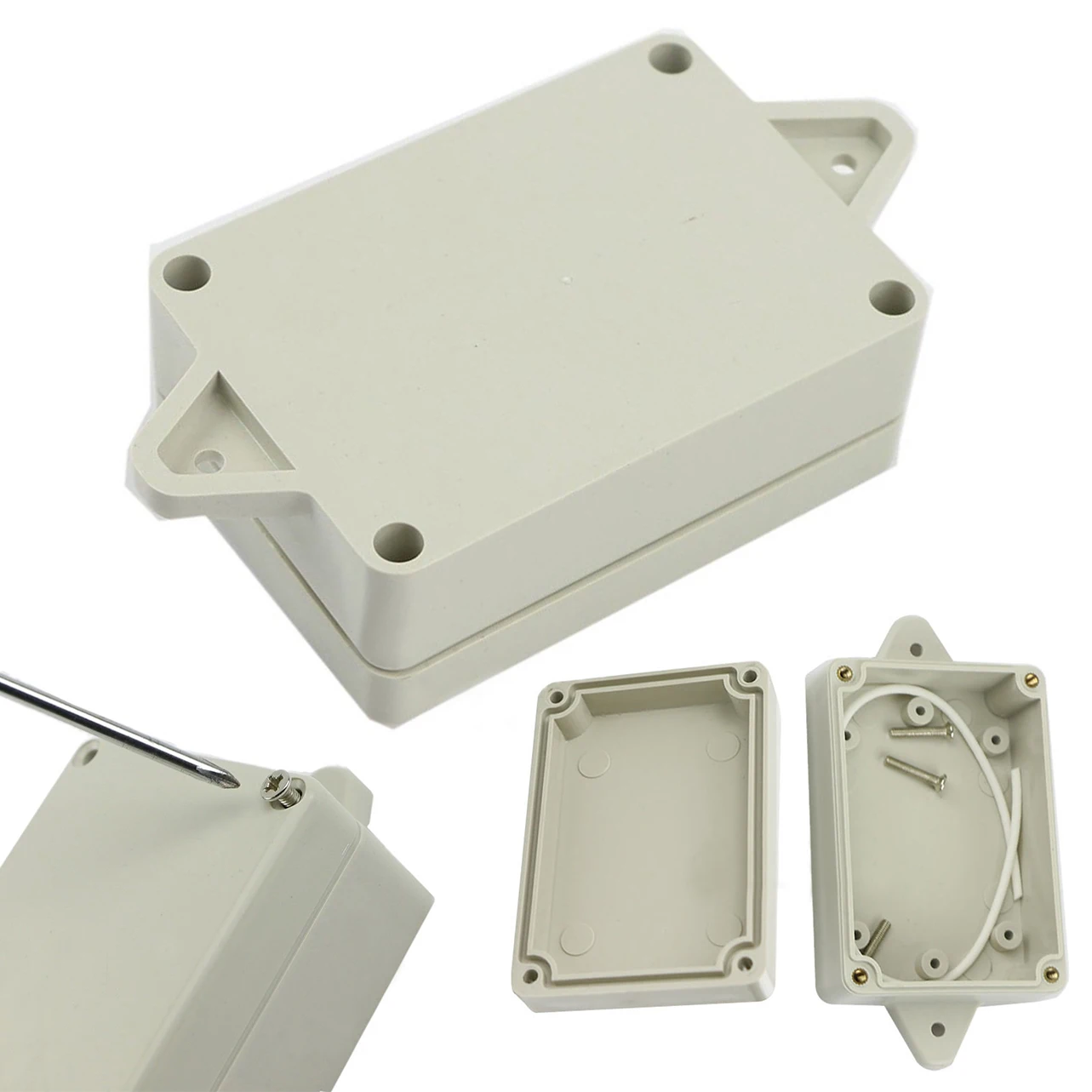 1pc Plastic Waterproof Enclosure Case Electronic Project Cover Box 85x58x33mm For Power Supply Units