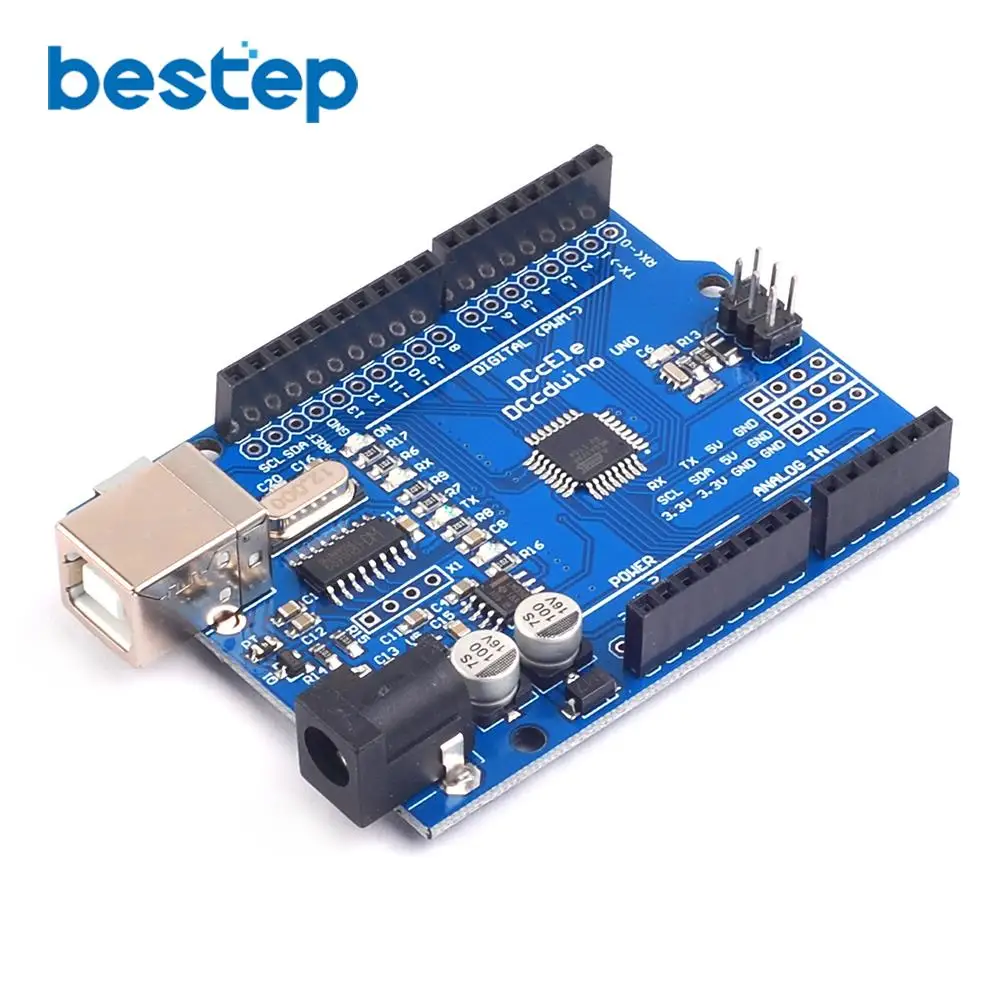 Muccus One Set UNO R3 Development Board ATmega328P CH340 CH340G for Arduino DIY KIT with Straight Pin Header NO USB Cable Muccus One Set UNO R3 Development Board ATmega328P CH340 CH340G for Arduino DIY KIT with Straight Pin Header NO USB Cable