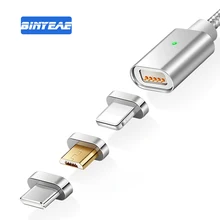 3 в 1 E04 Магнитный зарядный кабель Micro USB кабель для iPhone 7 6 5S samsung S9 S8 быстрое магнитное зарядное устройство usb type-C кабель