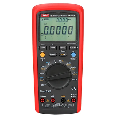 

UNI-T UT171A Industrial True RMS Digital Multimeters UT171A Admittance/Resistance Meter Tester with USB Interface LCD Backlight
