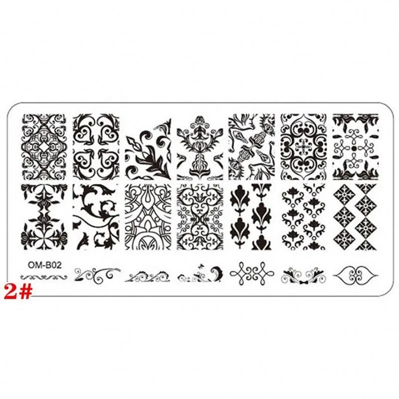 1 шт. 12x6 см DIY отполированные выштампованные листы 20 видов конструкций цветы