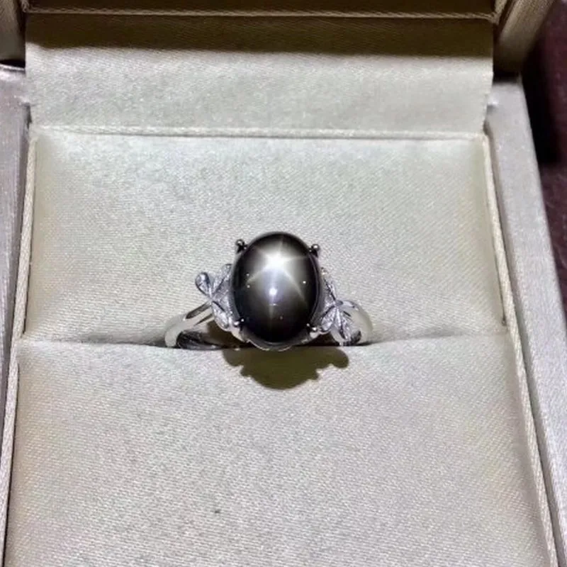 Женское кольцо с сапфиром из серебра 925 пробы 8 х10 мм|fine jewelry|gemstone jewelrygemstone rings silver |