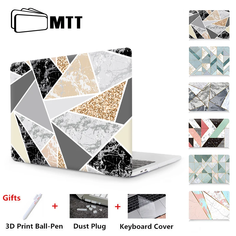 

MTT Case For Macbook Pro 13 15 Geometric Print Hard Cover For Macbook Air Pro Retina 11 12 13 15 inch Touch Bar Laptop Case