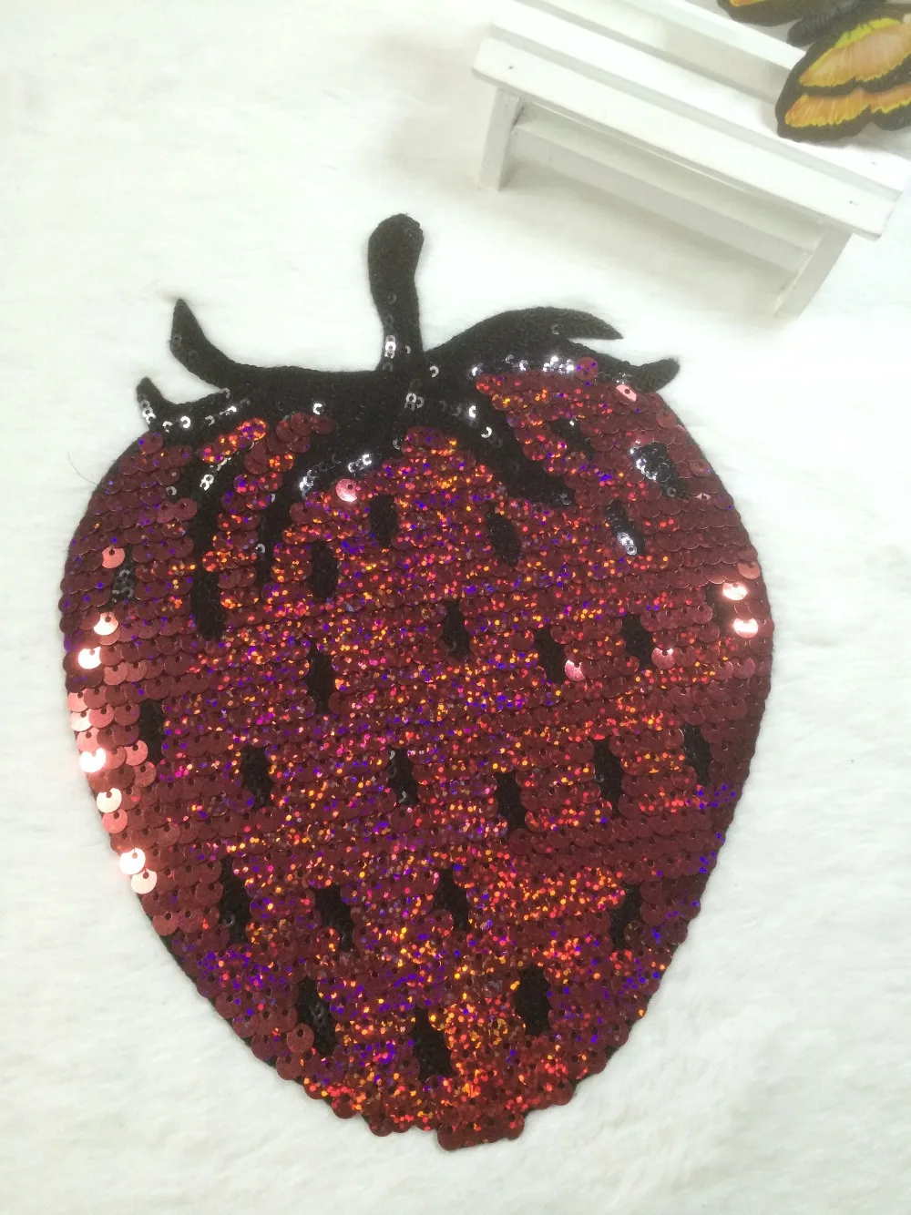 sequin strawberry