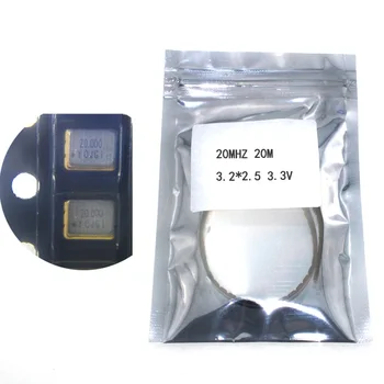 

10pcs SMD 3225 active crystal oscillator OSC 20MHZ 20M 3.2*2.5 3.3V 25PPM