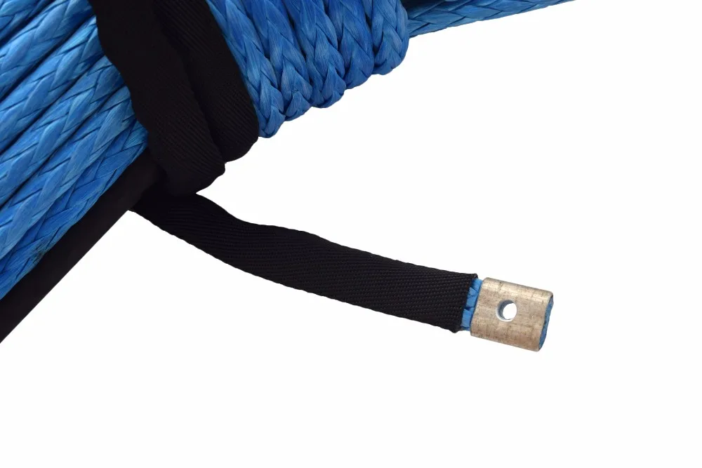 الأزرق 12 ملليمتر * 45 متر كابل الاصطناعية ونش ، البلازما ونش حبل ، atv الونش الاكسسوارات ، off الطريق حبل ، كيفلر حبل