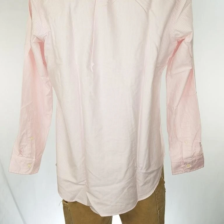 RALPH LAUREN MEN PINK STRIPED OXFORD SPORT SHIRT COTTON SZ L NWT $90 (4)
