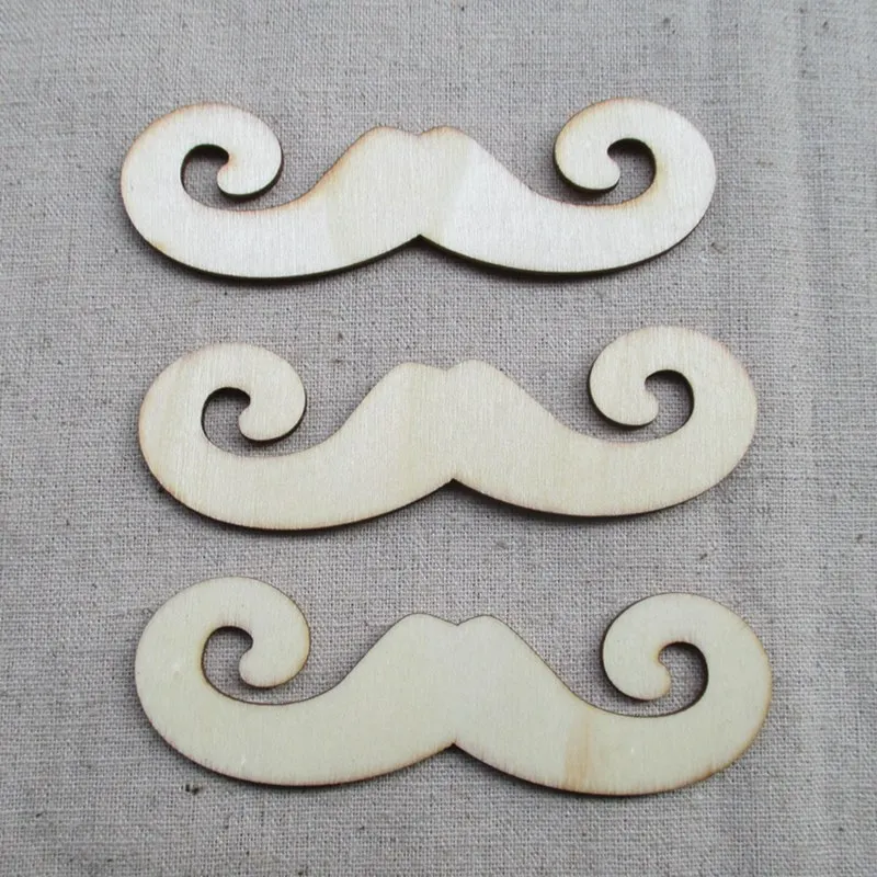 

88*26mm(30pcs/bag) brand new wood ecru beard Wooden crafts Fit Family wedding decoration and Scrapbooking DIY accessories A154
