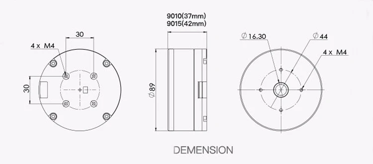 1 шт. DM9010 DM9015 сервопривод бесщеточный карданный двигатель для Alexmos PTZ DIY робот шарнир манипулятор в сборе большой крутящий момент DC драйвер