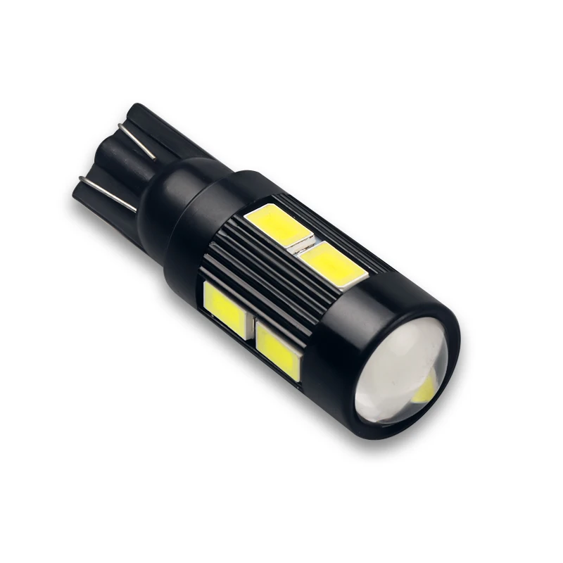 2Pcs 168 194 W5W LED Bulb 5630 6/10SMD Canbus Light Bulb No Error Light Parking Clearance Side Turn Signal Light White