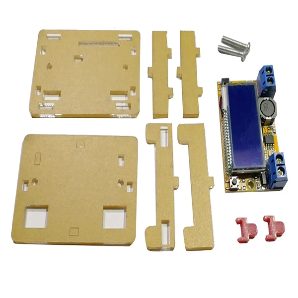 

DC-DC adjustable buck regulator power supply module with display LCD with voltmeter ammeter dual display