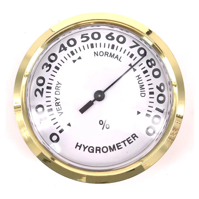 New 1pcs 90mm Round Analog Hygrometer for Cigar Humidors h3141in Cigar
