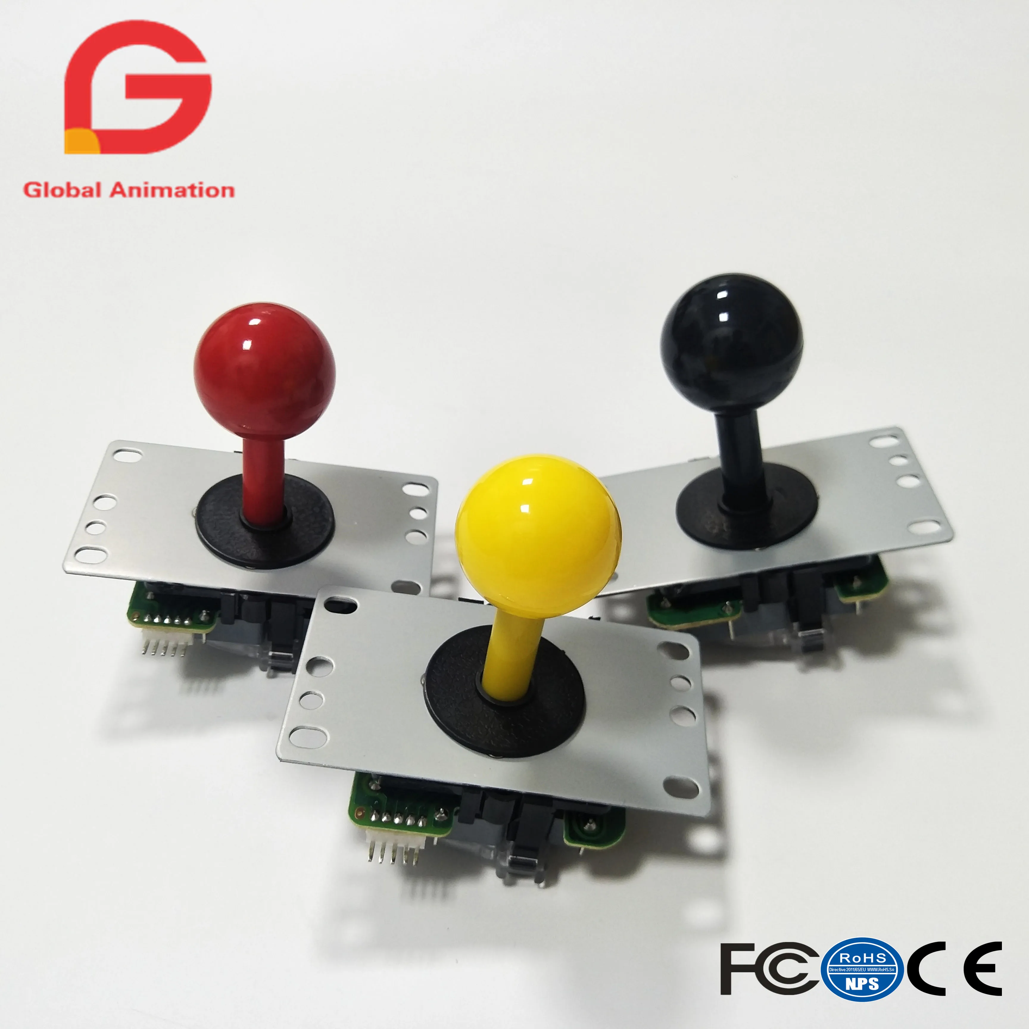 

Arcade Classic Joystick 4 way 5pin DIY Game Joystick Red Ball Fighting Stick Replacement Parts For Game Arcade jamma