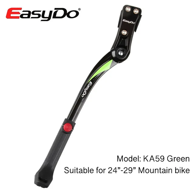 EasyDo 2"-29" MTB велосипедная подножка, парковочные стойки для горного велосипеда, Подножка для шоссейного велосипеда, боковая подставка, регулируемая 34-41 см - Цвет: KA59-Green