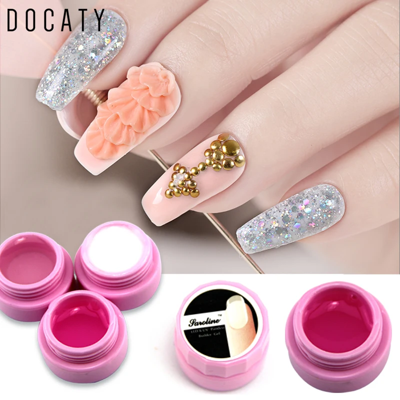 Все для маникюра Docaty Полупостоянный УФ гель наращивания ногтей камуфляжный