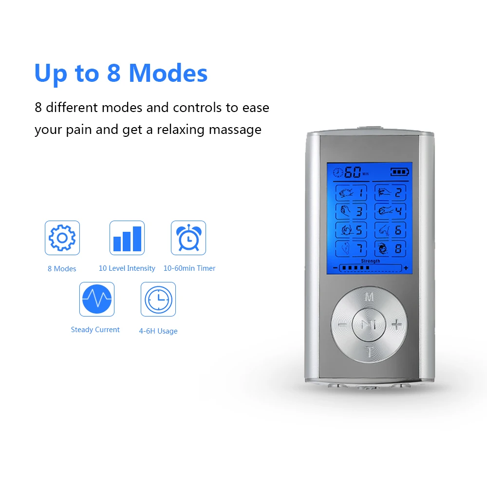 8\\16 Modes Electronic Pulse Massager Relax Stimulator Pain Relief Machine Muscle Body Relaxation Tool Tens Acupuncture Therapy 8\\16 Modes Electronic Pulse Massager Relax Stimulator Pain Relief Machine Muscle Body Relaxation Tool Tens Acupuncture Therapy