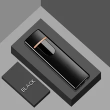 Jobon usb зарядка зажигалка ветрозащитный Ультра-тонкий электронный прикуриватель