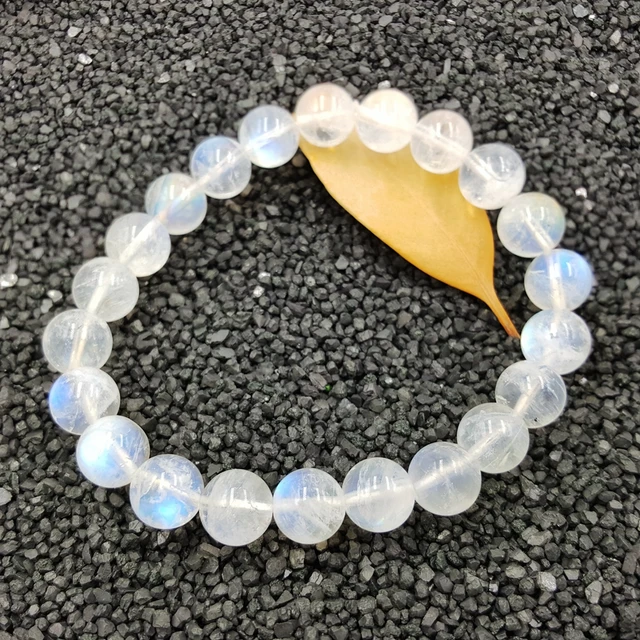 Lii Ji Natural Gemstone High Blue Er 8mm Moonstone Bracelet For Lii Ji Natural Gemstone High Blue Er 8mm Moonstone Bracelet For Women Fine Jewelry