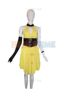 

Watchmen Secret Wishes Sally Jupiter Spandex Costume the most popular yellow dress free shipping