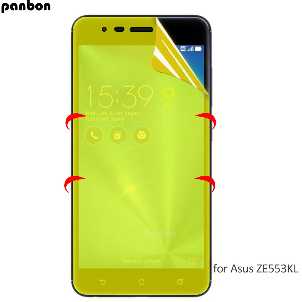 

For Asus Zenfone 3 Zoom ZE553KL 3 Max ZC553KL ZE520KL Clear Transparent TPU Soft Case + Full Coverage Hydrogel nano front Film