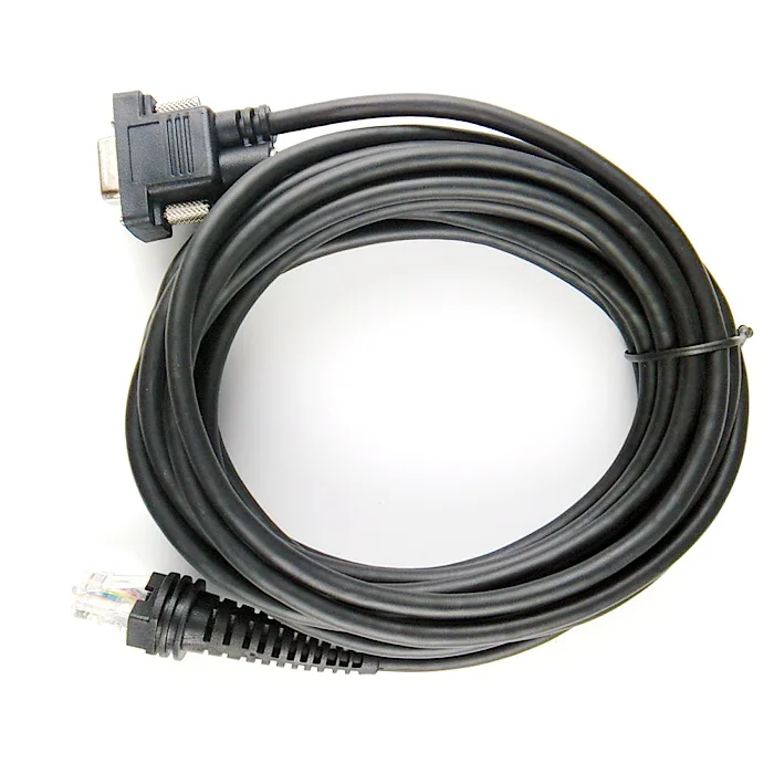 2pcs Barcode Scanner Rs232 Cable, 5m(17feet),for Hhp 1900g,1300g,1400g