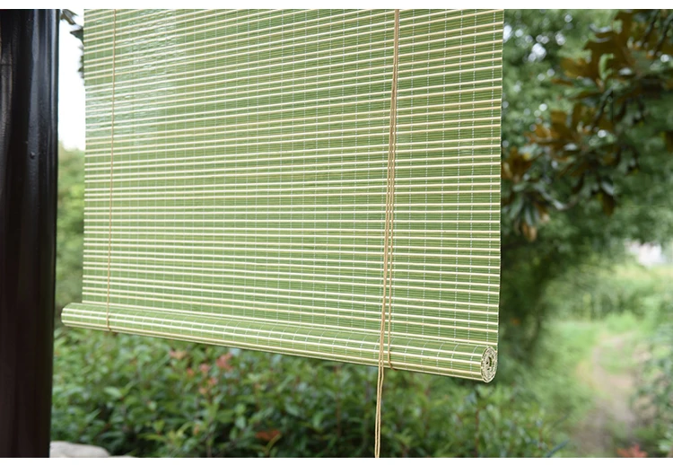 Aqumotic винтажный бамбуковый занавес, сельская комната, перегородка, тент, балкон, комиссионный, бамбуковый занавес, s украшение, зеленый экран, Tailormade