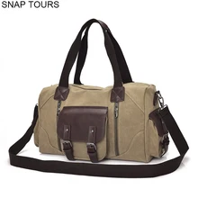 SNAP TOURS холщовая дорожная сумка для мужчин модная мужская сумка для переноски на выходные для ручного багажа